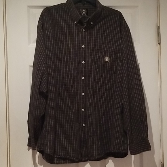 Cinch western shirt, pleated yoke